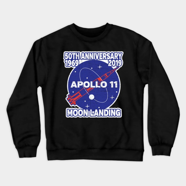 Apollo 11 50th Anniversary NASA Moon Landing 2019 Crewneck Sweatshirt by RadStar